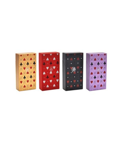 Poker Stijl Plastic Sigarettenkoker Cover 87MM55MM22MM Regelmatige Sigaretten Case Houder Hard Plastic Tabak Box5320170