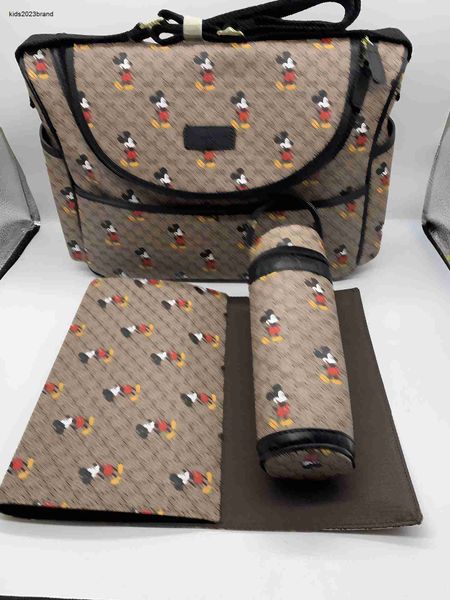 Nuove borse per pannolini per bambini designer Grid letter full print baby Nappy stacker borsa per bambini in cartone animato di alta qualità Dec20