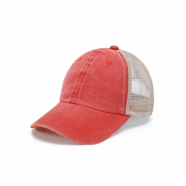 Шариковые кепки вымыты бейсбольной шапки ретро сетка Do Старая солнце