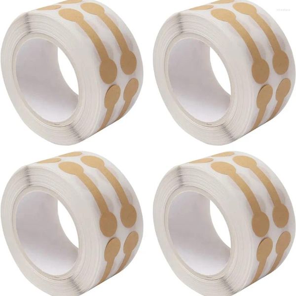 Schmuckbeutel 500pcs/Roll Round Langhantel Preisschild Aufkleber Etiketten selbstklebende DIY Halskette Ringarmband Display Verpackung Vorräte