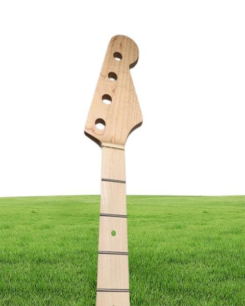 Гриф бас-гитары для электрогитары, клен, 21 лад, 34-дюймовая гайка с точечной инкрустацией, 38 мм, матовая краска7363649