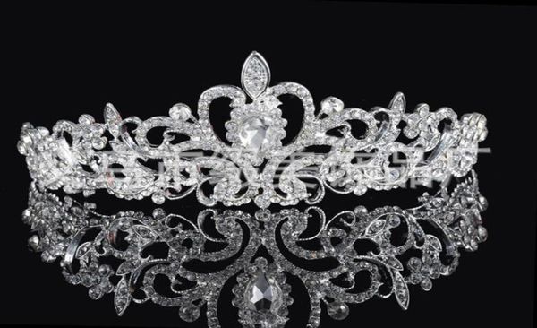 Birdal coroas novas faixas de cabelo headpieces jóias de casamento acessórios cristais de prata strass pérolas ht062942427