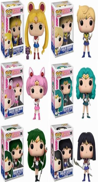 Huiya01 Sailor Moon Figura Ornamento Modelos de Ação Brinquedos Colecionáveis para Presente Q05226439339