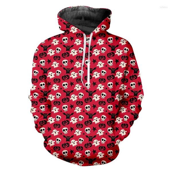 Erkek Hoodies Erkek Kadınlar Soğuk Korku 3d Baskı Renkli Kafatası Kabak Büyük Boy ÖZEL SÜRESİ CADIWEAN SADECE KÜÇÜK KÜÇÜK DROPSHIP