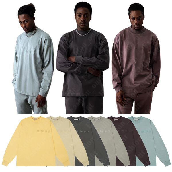 Modelos quentes ess suéter de marca conjunta seção fina masculina do outono e inverno hip hop gola redonda solta moda casual pulôver suéter