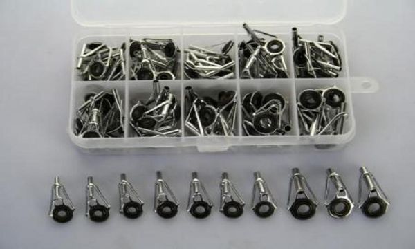 Assortiment de 90 pièces de canne à pêche, pointes, Kits de réparation en acier inoxydable Gunsmoke9155721