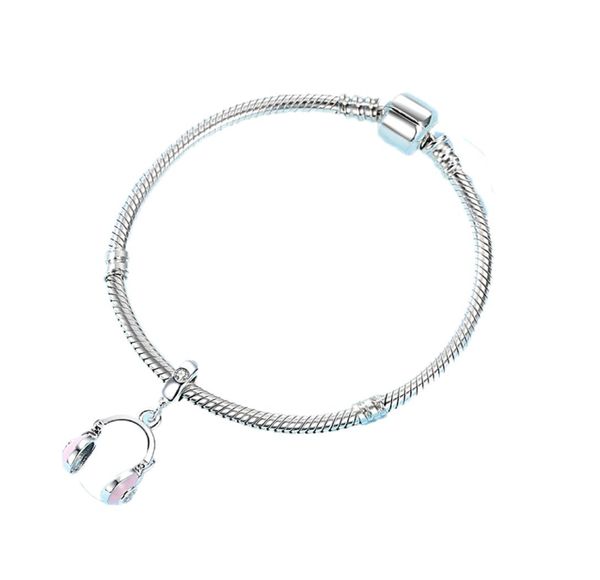 Ciondolo in argento sterling 925 con ciondolo a forma di nota musicale per pianoforte, perline, bracciale con ciondoli adatti, accessori per gioielli fai da te1078442