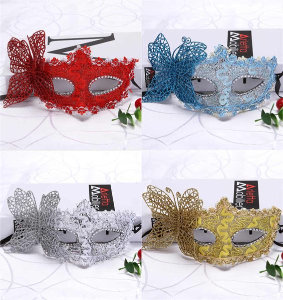 Princesa Borboleta Masquerade Flor Lace Party Máscaras Cosplay Halloween Festivo Trajes Venezianos Carnaval Dança Boate Casamento Fantasia Bola Natal Executar