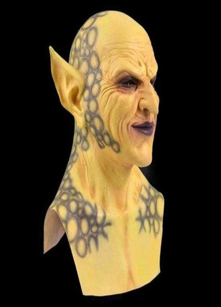 1pc halloween diabo palhaço máscara chapelaria látex cosplay adereços goblins engraçado ferramentas de terror g09106225233