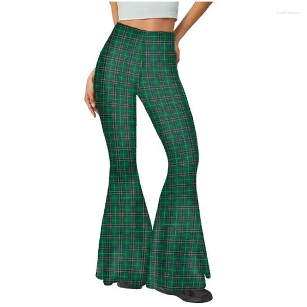 Leggings femminile 2024 Green St. Patrick's Day Digital Stampa Pants Fashion Irish Casual Irish