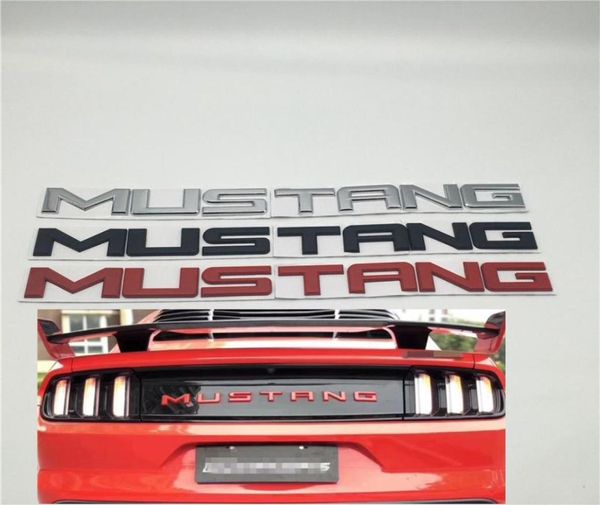 Para mustang shelby gt capô dianteiro traseiro tronco bota metal emblema bagageira logotipo placa de identificação 340*26mm1365451