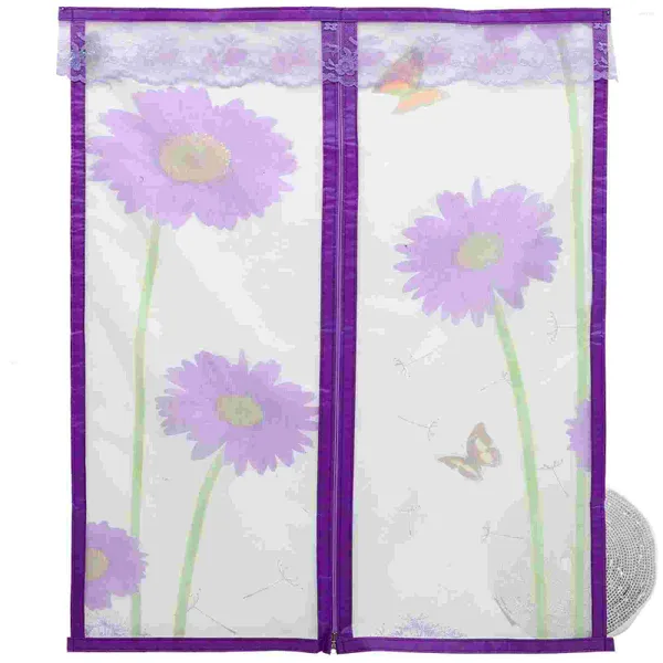 Creta de manilha Tela da janela Diy Mesh Purple Home Substacting Mosquito Nets para