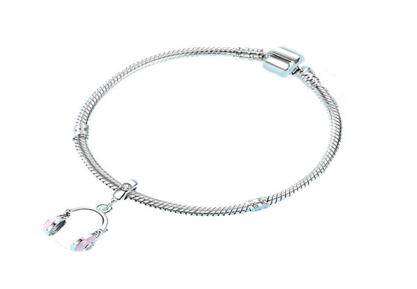 Ciondolo in argento sterling 925 con ciondolo a forma di nota musicale per pianoforte, perline, bracciale con ciondoli adatti, accessori per gioielli fai da te3346293