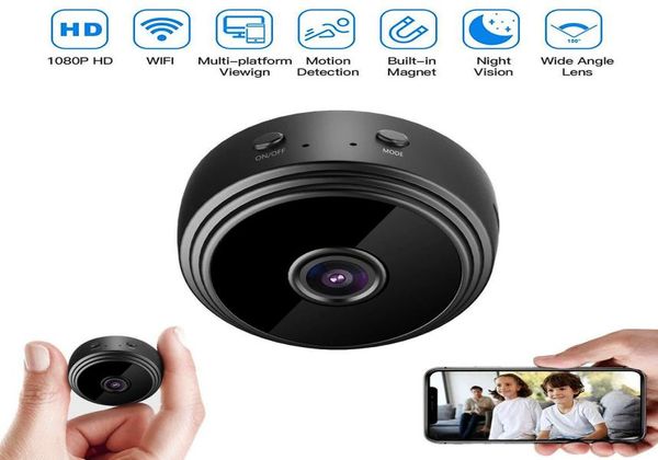 Mini telecamera IP WiFi 1080P HD Visione notturna Video Motion Detection per telecamera di sorveglianza di sicurezza esterna per interni auto domestiche1584164