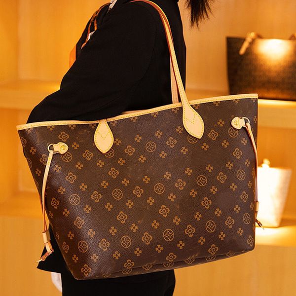 Luxurys Designers Tote Bag Mulheres Carrier Bag Shopping Bolsas Bolsas Senhora Casual Totes Bolsa Moda Bolsa Bolsas De Ombro Com Carteira M40156