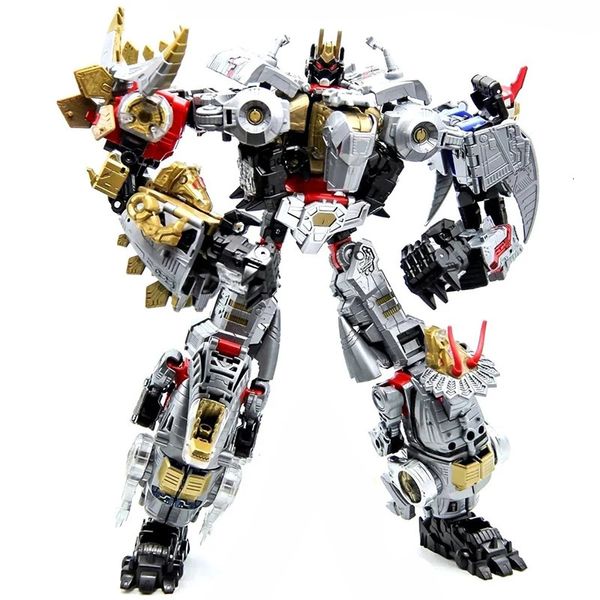 BPF Dinoking Dinobot G1 Transformação Dinossauros Action Figure Brinquedos Modelo Grimlock Slag Sludge Snarl Swoop Deformação Carro Robô 231228