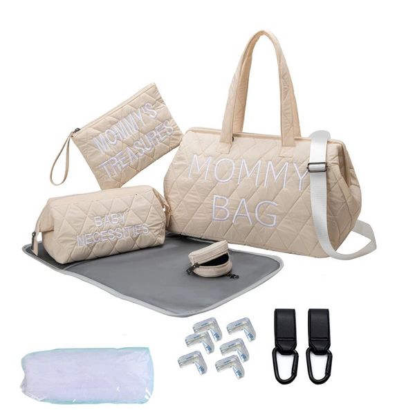 5pcs/8pcs/set Baby Sags Sags Mommy Сумка с портативным переоборудованным рюкзаком для мам для беременности для детской сумки для детской мамочки 231227