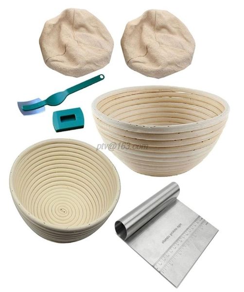 Cesta de impermeabilização para pão banneton, 6 peças, tigela de cozimento, forro e raspador de pão, ferramenta para padeiros, cestas de prova 2010237612121