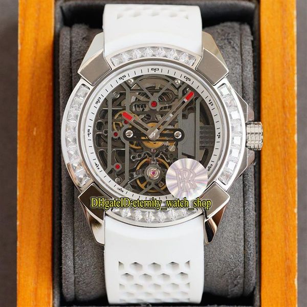 Ewigkeit Schmuck Uhren RRF Neueste Produkte EX100 20 WR WB A EPIC X CHRONO Automatische mechanische Herrenuhr T Diamon2055 mit skelettiertem Zifferblatt