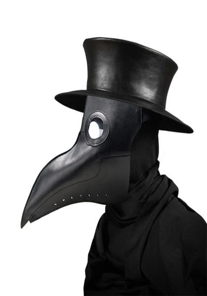 Nova peste médico máscaras bico médico máscara longo nariz cosplay fantasia máscara gótico retro rock couro halloween bico máscara 4173161