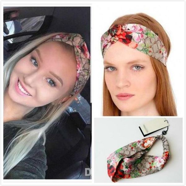 Designer Seiden elastische Frauen Stirnbänder Mode Mädchen Strawberry Hair Bands Schal Haarzubehör Geschenke Kopfschläuche ohne Box177K