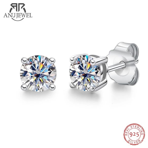 AnuJewel 4mm D Colore Diamante Classico 925 Orecchini in argento sterling per donna Gioielleria raffinata all'ingrosso 231225