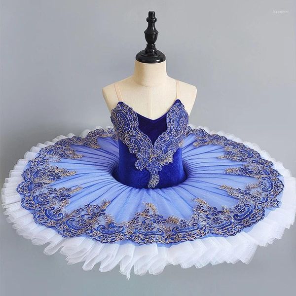 Stage Wear Tutu di balletto professionale Bambino Bambini Ragazze Adulti PancakeTutu Danza Giselle Paquita Costume BallerinaVestito da balletto