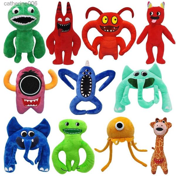 Animais de pelúcia de pelúcia novo jardim de banban jogo de pelúcia boneca verde jumbo josh monstro macio pelúcia animal halloween presente de natal para crianças brinquedosl231228