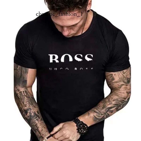 Bosses Polo T-shirt T-shirt da uomo di moda di alta qualità Colletto polo di lusso Puro cotone traspirante Topt boss Camicia da lavoro 344 boss T-shirt