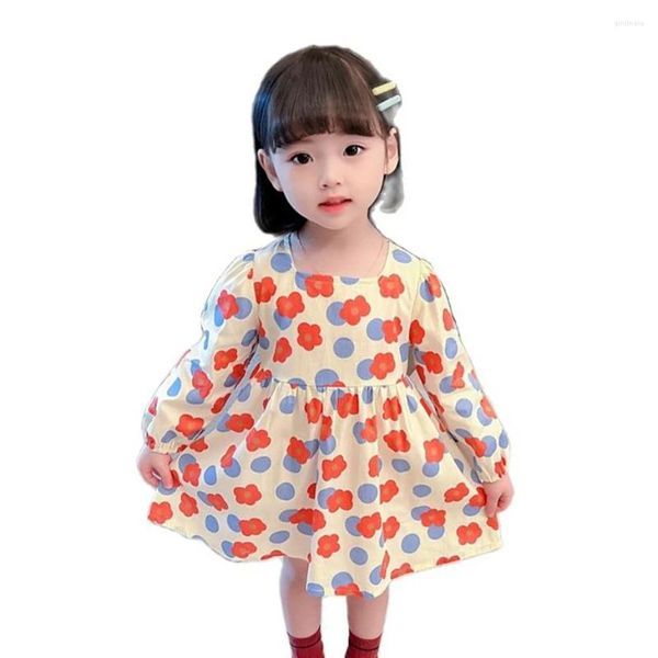 Abiti da ragazza vestito per ragazze motivi floreali per bambini feste primavera autunno bambino casual costume