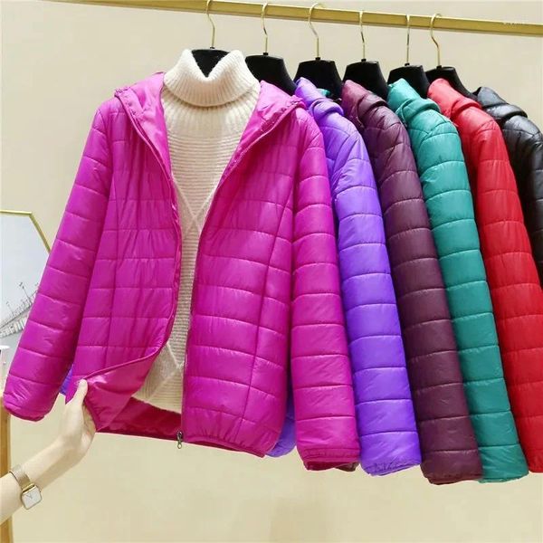 Casacos de trincheira femininos senhoras casaco acolchoado de algodão quente outono inverno para baixo jaqueta feminina leve parkas outcoat moda curto algodão acolchoado