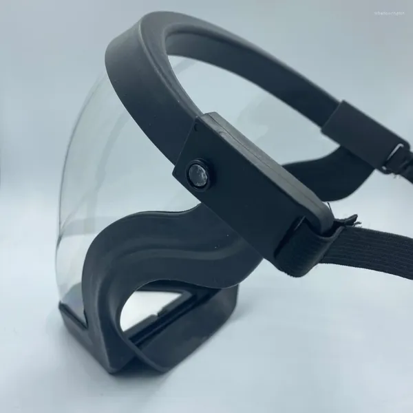 Tampas de ciclismo Full Face Shield Reutilizável Máscara Removível Anti-spray Confortável Capa Óculos de Proteção