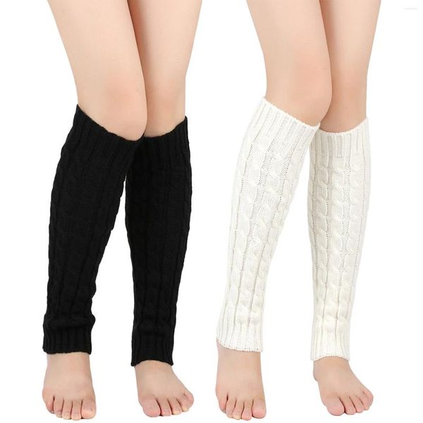 Женские носки 2Pairs Elastic Protector Sports Fashion Winter Boots Mount Girl Destabless Conting Party Crochet на улицу для ног Spearfer Soft