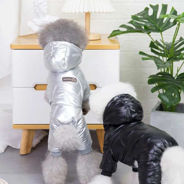 Vestuário para cães quentes espetam roupas impermeáveis ​​para cães de cachorro pequeno e médio cães de cachorro chihuahua yorkie roupas de inverno