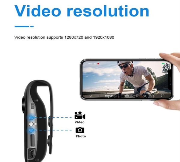 Mini videocamere Epacket Fotocamera Full HD 1080P Videoregistratore digitale Dashcam Body Cam Videocamera H264 Telecamera grandangolare piccola8368821