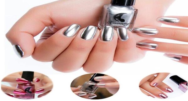 Smalto per unghie metallizzato effetto specchio Oro rosa Argento Viola Cromo Vernice per manicure Nail art Lacca Gel per unghie 8147253