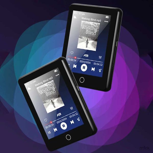 MP3 MP4-плееры Портативный MP3/MP4-плеер 4/8/16/32 ГБ Музыкальный плеер 2,5-дюймовый Bluetooth5.0 Сенсорный экран Аудиоплеер Поддержка музыки FM-радио/электронная книга