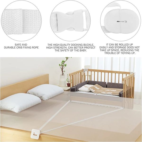 Strapeira de berço Cama infantil Anti -Moving Belt Fixed Baby Safety Acessórios 231227