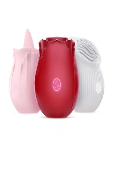 Rose Vibratoren Klitoralsaugbiardmassager Kugeln intensive Saugzungen Lick -Stimulator Nippel Massagers Sexspielzeug FO3557508