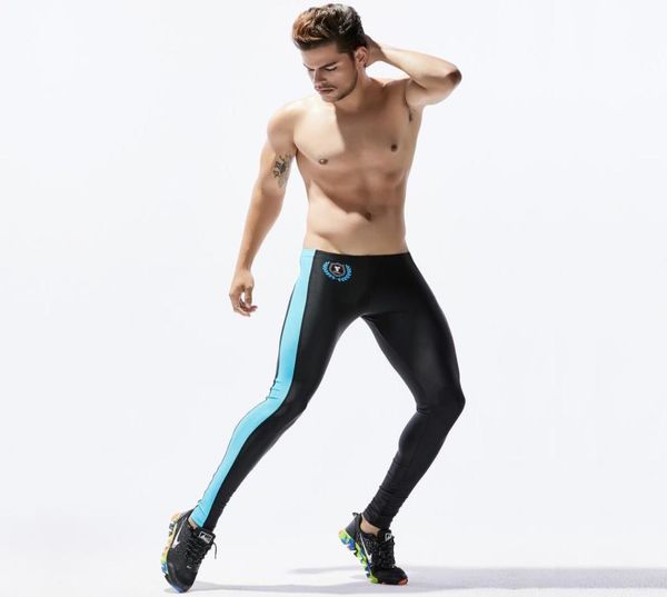 Calças de corrida elásticas skinny leggings esportivas para homens calças de compressão na altura do tornozelo calças de compressão masculinas runni5358979