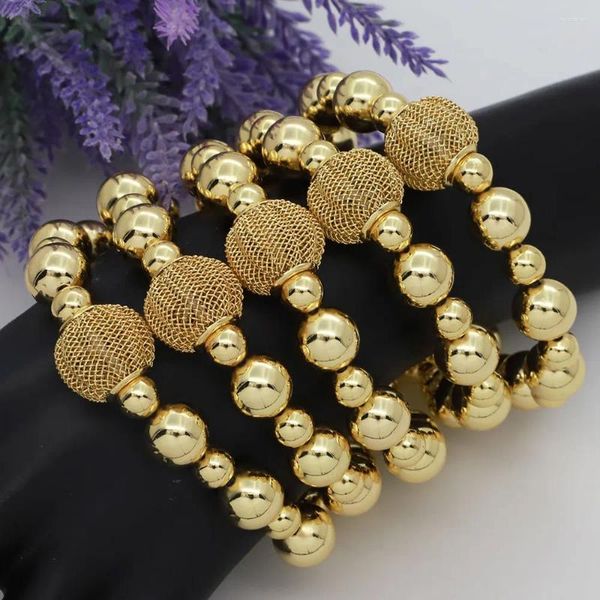 Bangle Classic Gold Color Bracelet Женщины роскошные вечеринки итальянские аксессуары для мяча высокого качества