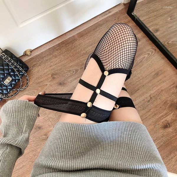 Frauen Socken Schwarze Strumpfhosen 3D Sexy Mesh Netzstrümpfe Strumpfhosen Hosenträger Oberschenkel Hohe Socke Dessous Strumpfwaren Nachtclub Punk Stil