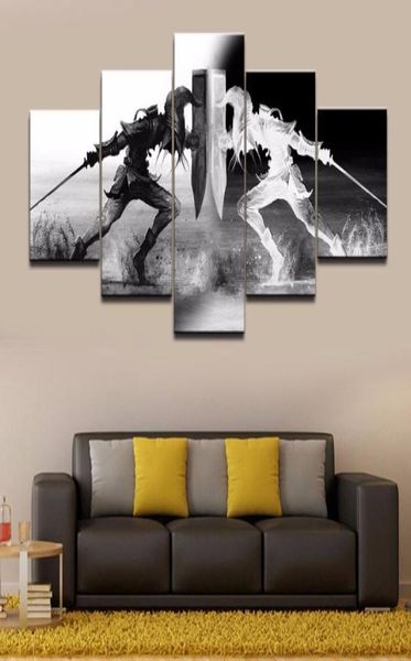 Arte da parede Vikings Pictures decoração de casa 5 peças Legend of Zelda Canvas Pintura Sala de estar HD Poster666616536