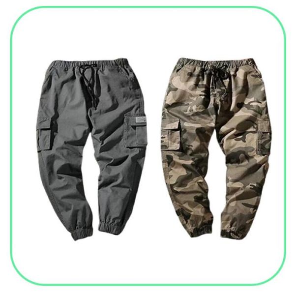 Pantaloni da carico joggers uomini harem multipocket camuflage man di cotone pantaloni streetwear casual pantaloni taglie forti m7xl4375973