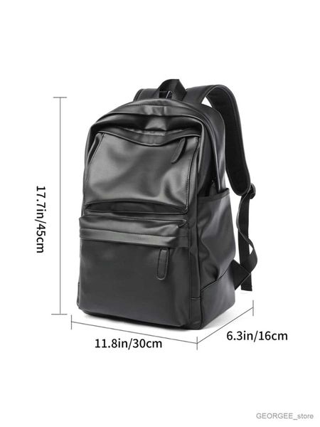 Laptop Cases Backpack Men Backpack Leather Fashion Waterproof Travel Bag Casual 14 inch laptop backpack