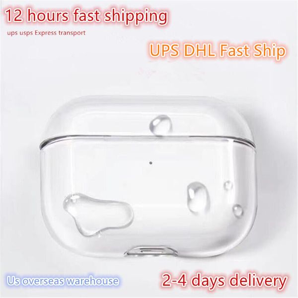 Per AirPods 2 Pro AirPod 3 Accessori per cuffie Solid Silicone Carente Copertura auricolare protettiva Generazione 2 Apple Wireless Box Shock Aound Case