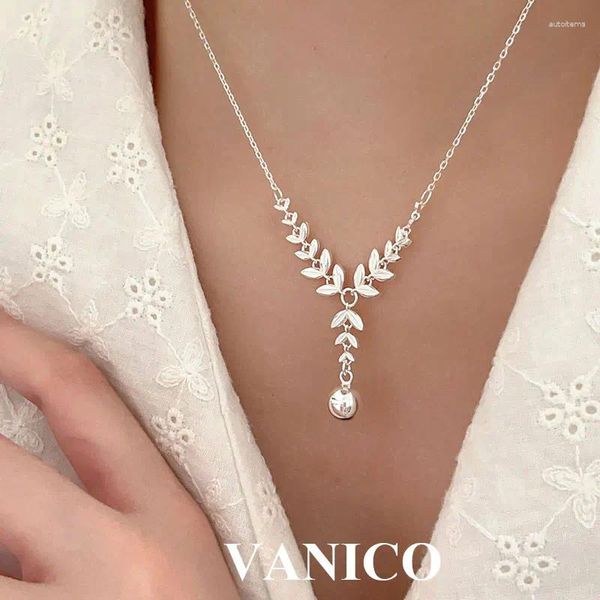 PENDANTI CACCOLA DELLA FOLLA DAINTY 925 Sterling in argento bianco placcato Pendente a sfera di grano semplice per donne gioielli alla moda coreana