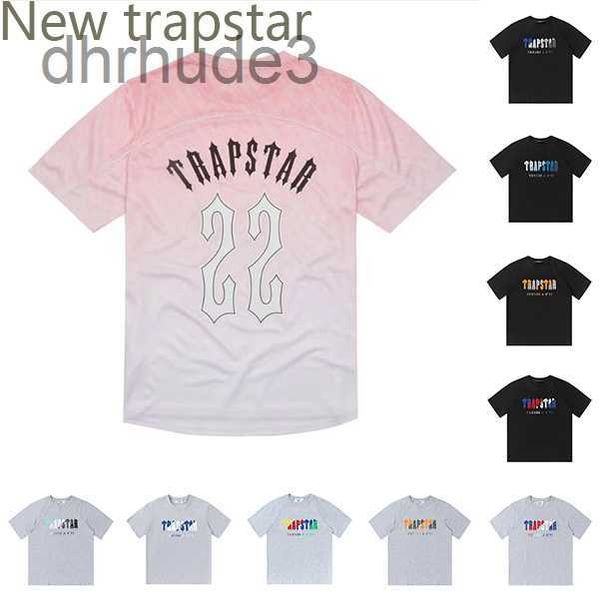 Tasarımcı Erkekler Trapstar T Shirt Polos Çiftleri Mektup T-Shirts Kadınlar Trendy Tepeler Tees Eu Boyut S-XL GKPM