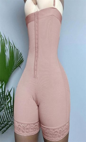Alta Compressão Women039S Shapewear Bodysuit Mulheres Rendas Fajas Colombianas Butt Lift Calcinha Controle Cinto Skims Kim Kardashia5530564
