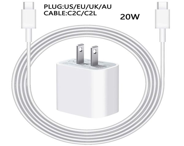 20w pd adaptador de carregamento rápido carregador cabo usb c para apple airpods iphone 14 13 12 mini 11 pro max telefone carga dados line1250001